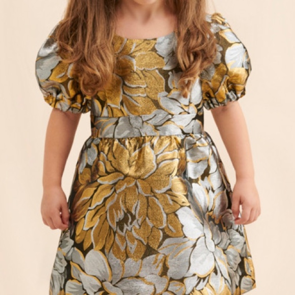 Lilly Pulitzer Metallic Priyanka  Patterned luxurious  Dress⭐️ - Picture 8 of 16